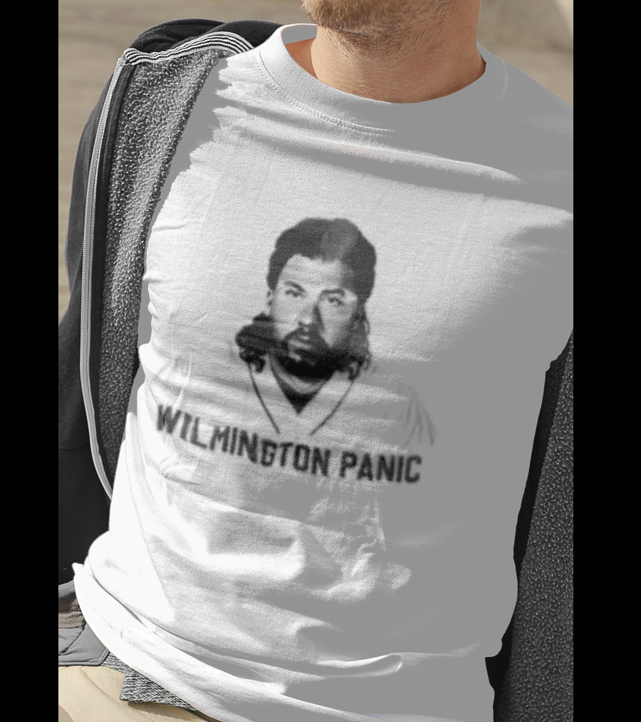 Wilmington Panic Danny Mcbride Kenny Powers Halftone Sunglass Tan Mullet T-Shirt