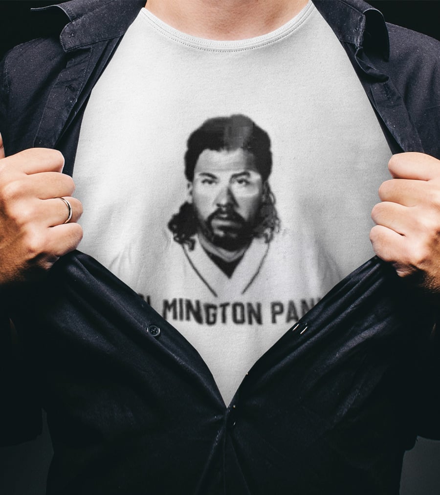 Wilmington Panic Danny Mcbride Kenny Powers Halftone Sunglass Tan Mullet T-Shirt