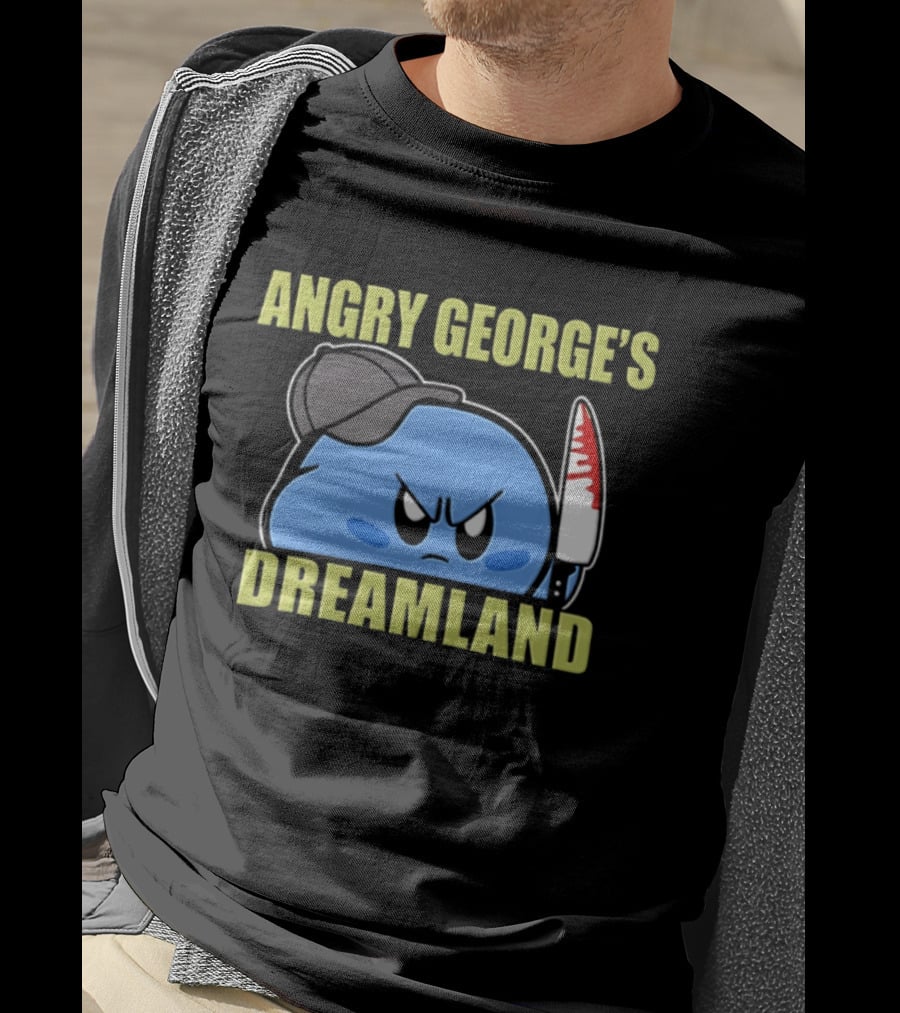 Angry George's Dreamland Kirby With Knife And Hat T-Shirt