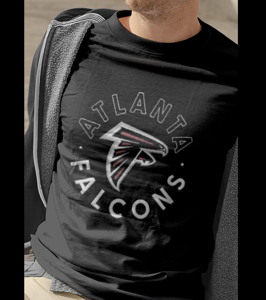 Atlanta Falcons NFL Team Emblem With Stylized Falcon T-Shirt