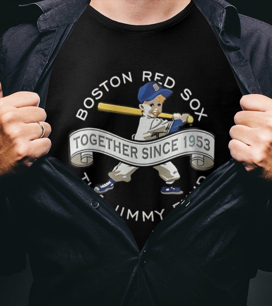 Boston Red Sox Together Since 1953 The Jimmy Fund Baseball 2026 Strike Out Cancer T-Shirt