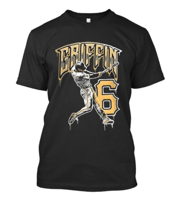 Konnor Griffin 6 Pittsburgh Pirates 2026 City Connect Baseball Player T-Shirt