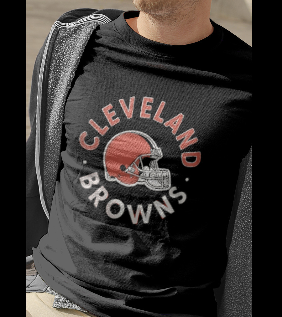 Cleveland Browns Football Helmet Team Fan T-Shirt