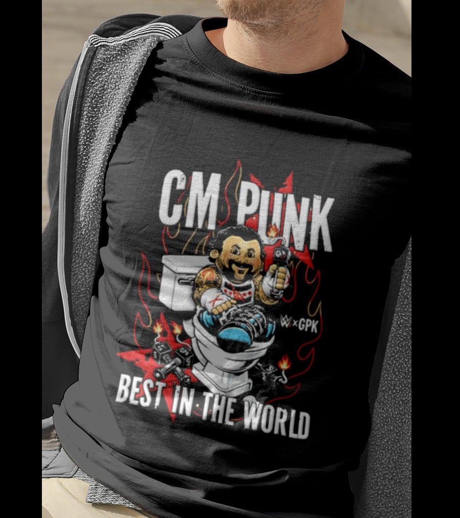 CM Punk Best In The World Garbage Pail Kids CPK T-Shirt