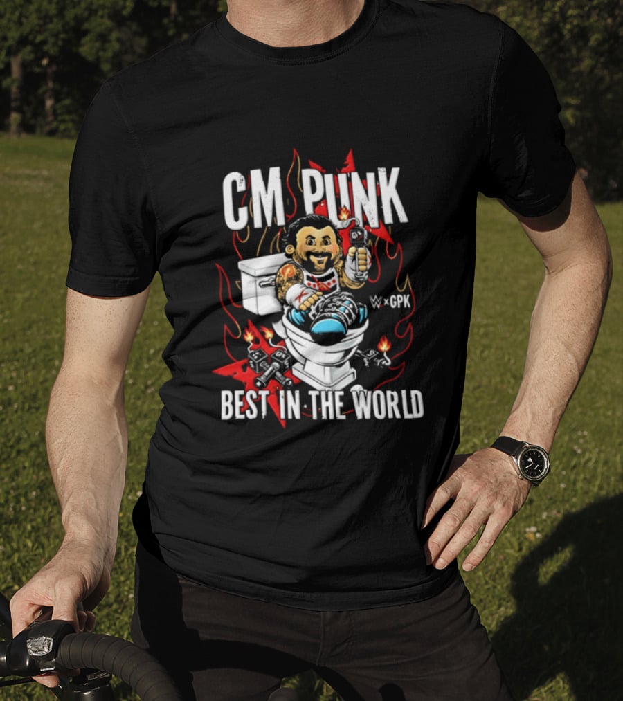 CM Punk Best In The World Garbage Pail Kids CPK T-Shirt