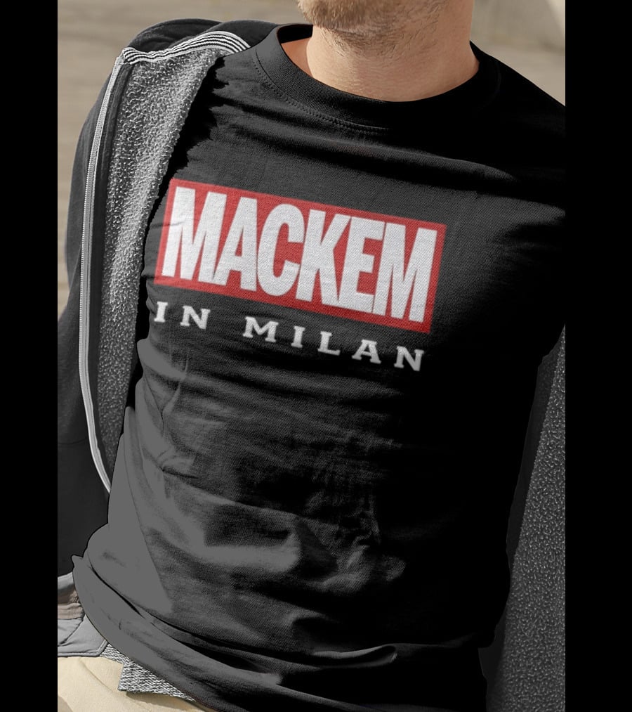 Mackem In Milan Red And White T-Shirt