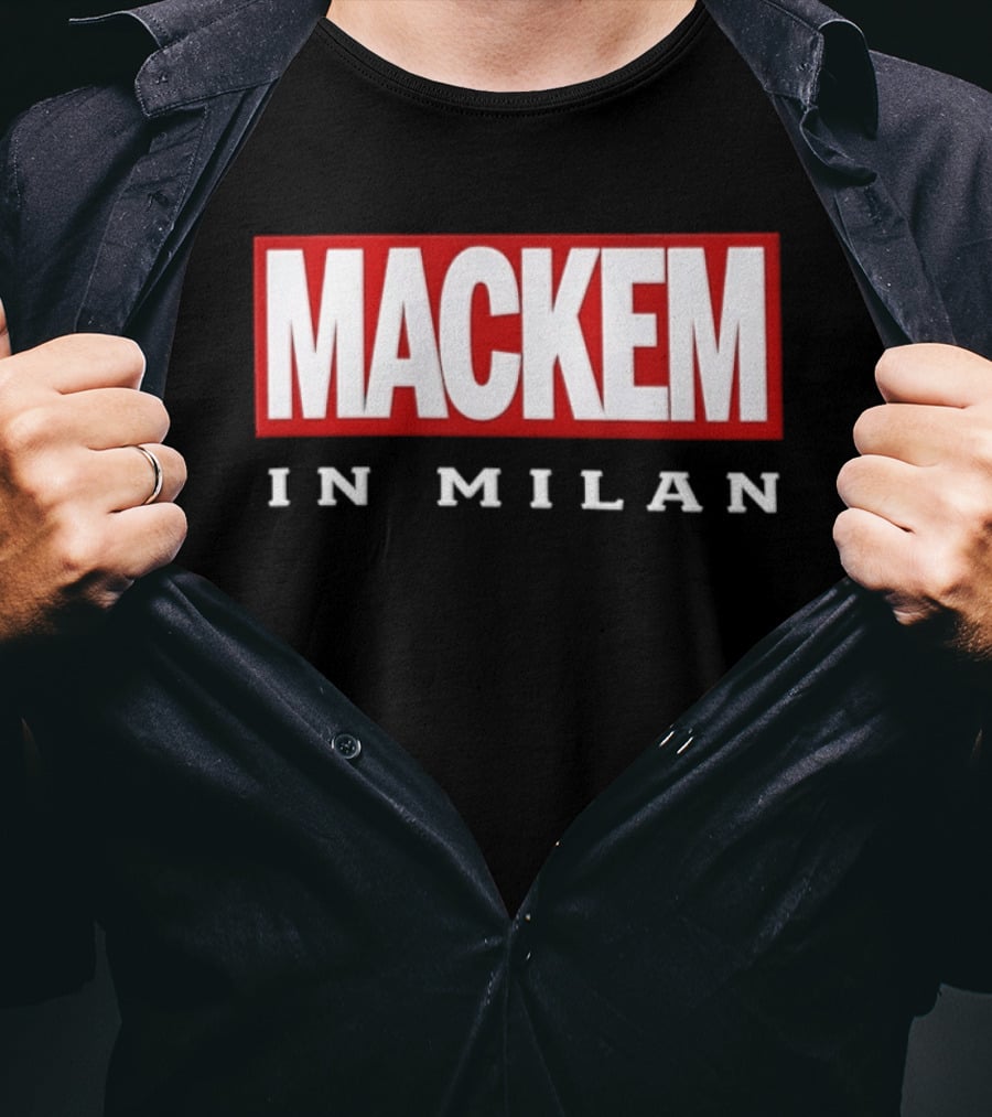 Mackem In Milan Red And White T-Shirt