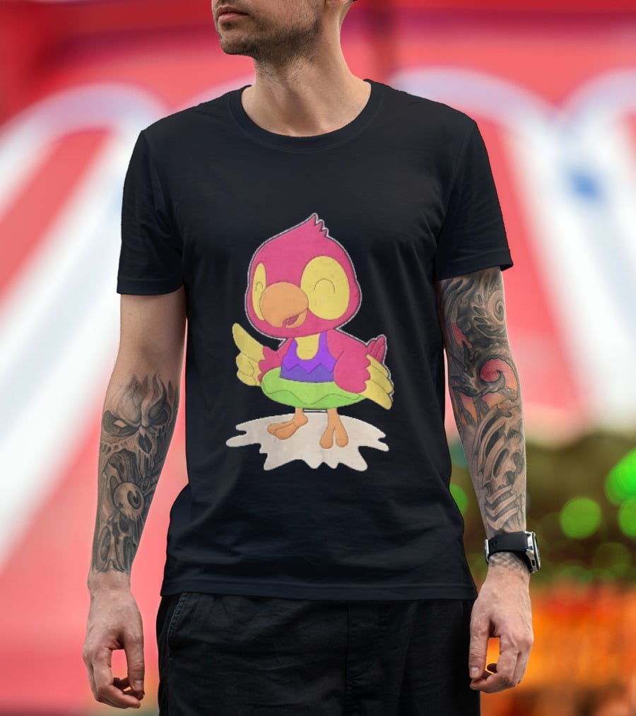 Parrot Inflatable Float Summer Fun Bird T-Shirt