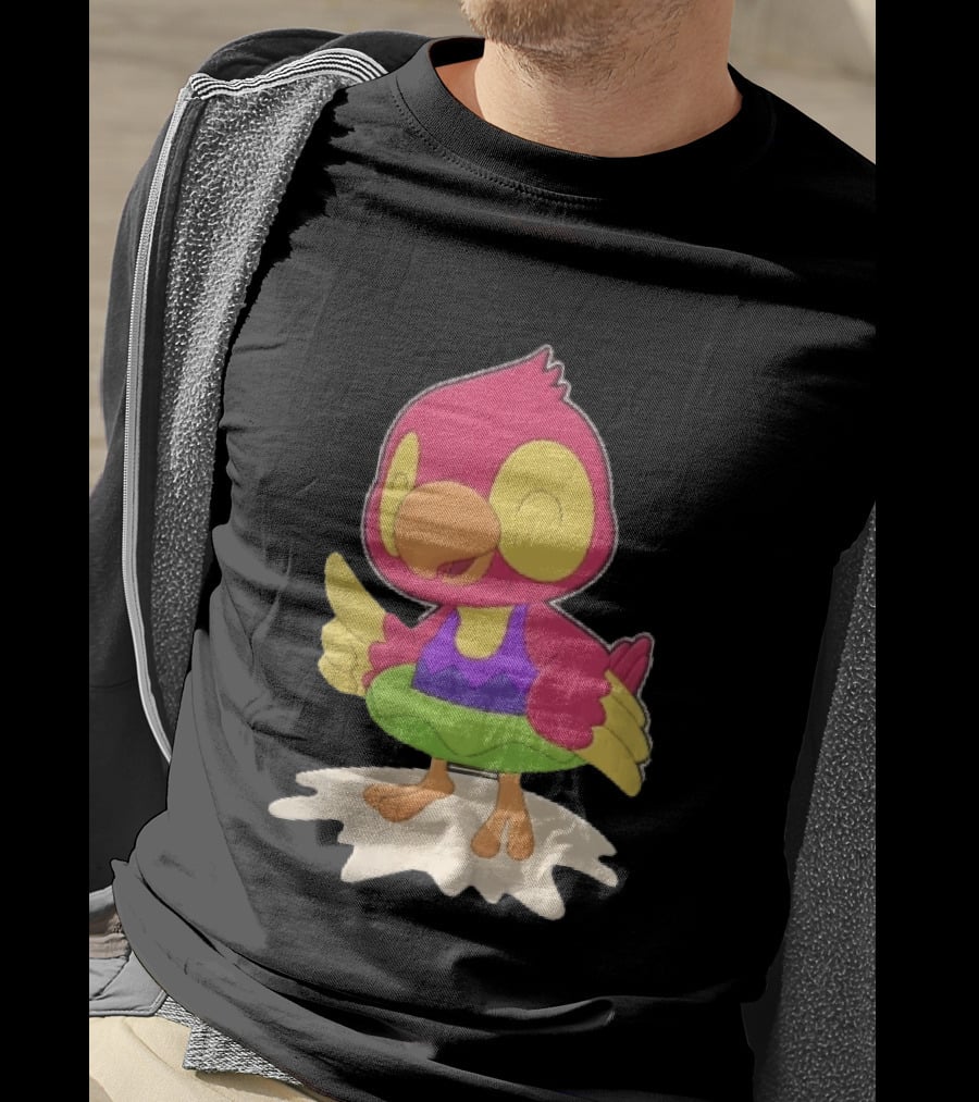 Parrot Inflatable Float Summer Fun Bird T-Shirt
