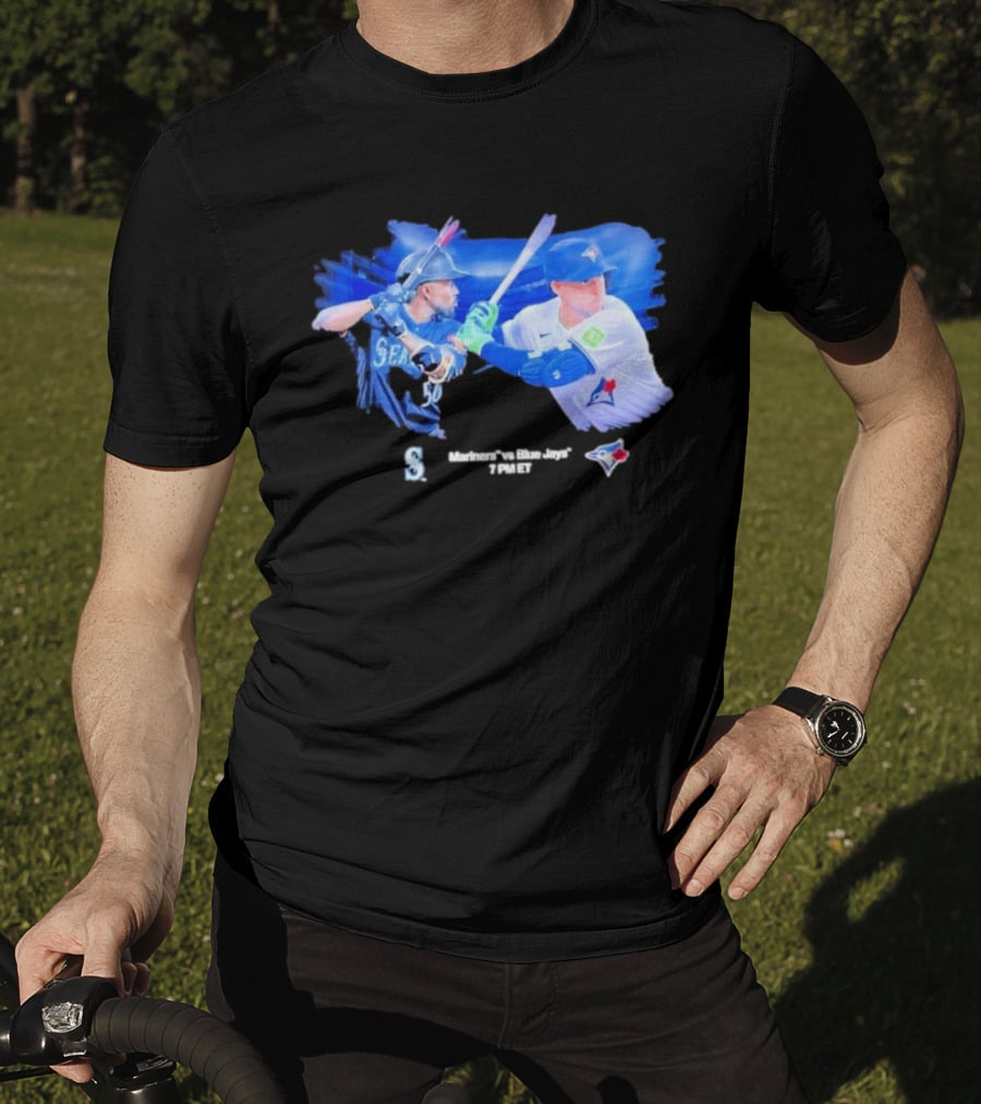 Seattle Mariners Vs Toronto Blue Jays Baseball Showdown Journey T-Shirt