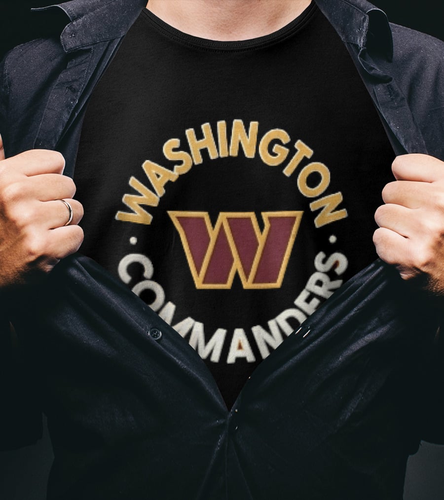 Washington Commanders W Emblem NFL Team Sports Fan T-Shirt