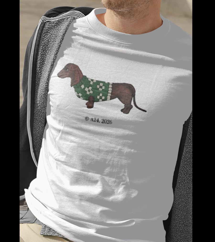 A24 2026 Dachshund Dog Green T-Shirt