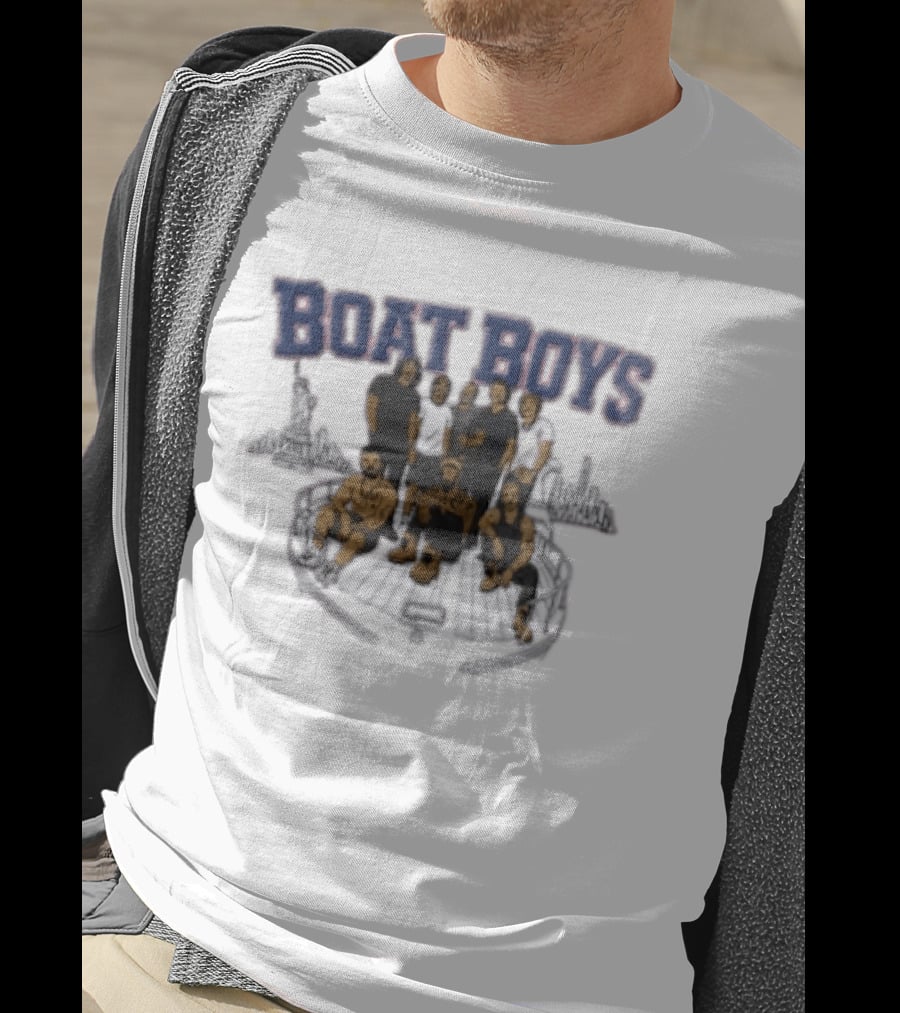 Boat Boys Odell Beckham Jr Victor Cruz Yacht NYC Skyline Roster Cartoon T-Shirt