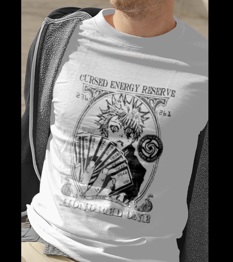 Cursed Energy Reserve Honored One Tokyo Jujutsu High Satoru Gojo Manga Void Money T-Shirt