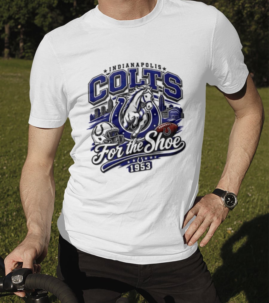 Indianapolis Colts For The Shoe 1953 Retro Football Team Spirit T-Shirt