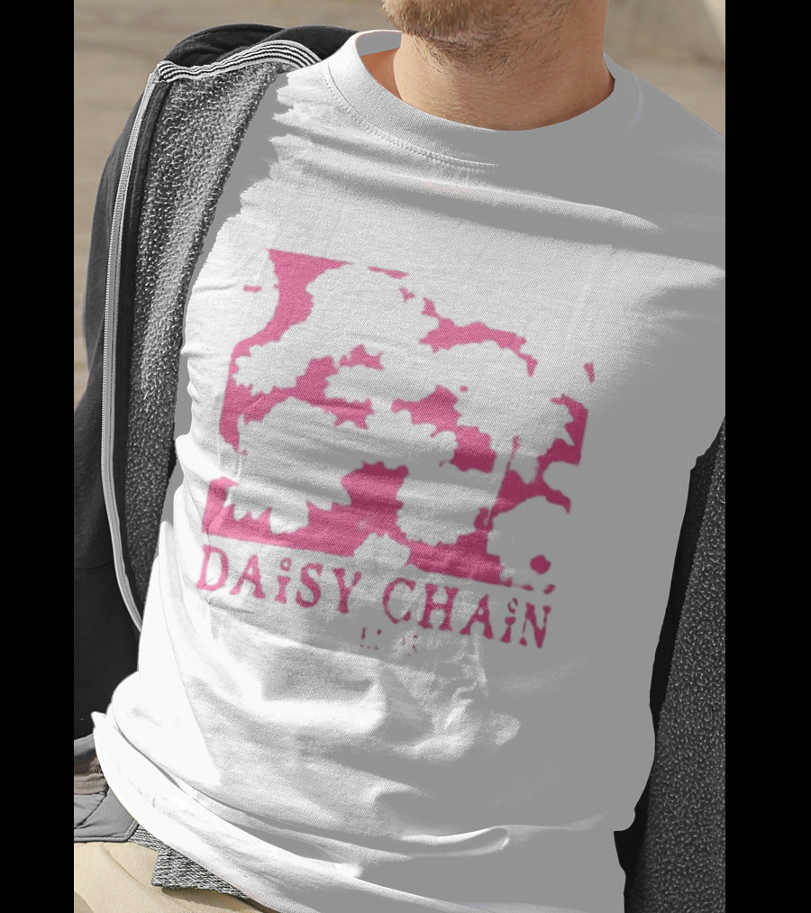 Olivia Rodrigo Daisy Chain Pink Distressed T-Shirt