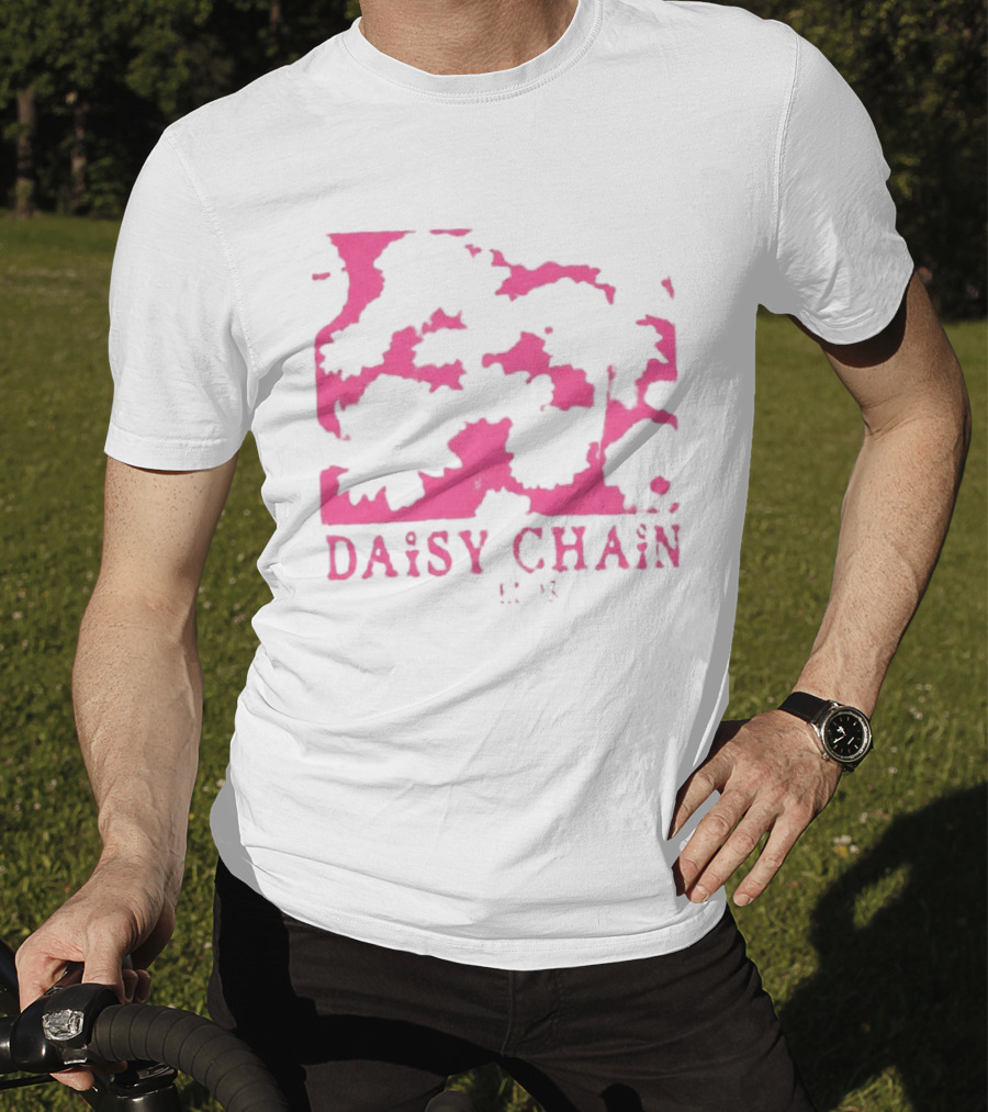 Olivia Rodrigo Daisy Chain Pink Distressed T-Shirt
