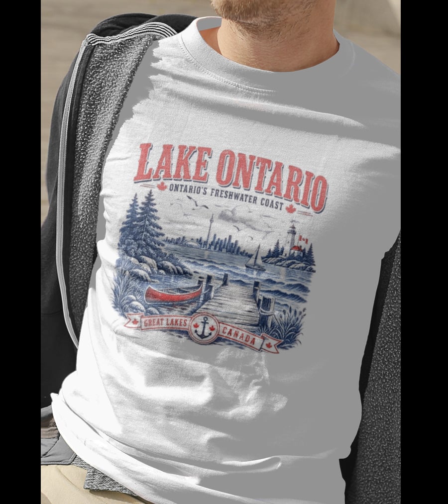 Lake Ontario Ontario's Freshwater Coast Great Lakes Canada Souvenir T-Shirt