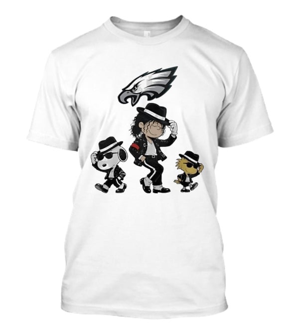 Philadelphia Eagles Snoopy Charlie Brown Woodstock Pop Rock Dancing T-Shirt