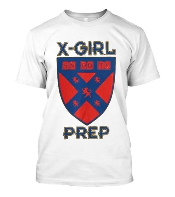 X Girl Prep Snooty Shield Emblem Lions T-Shirt