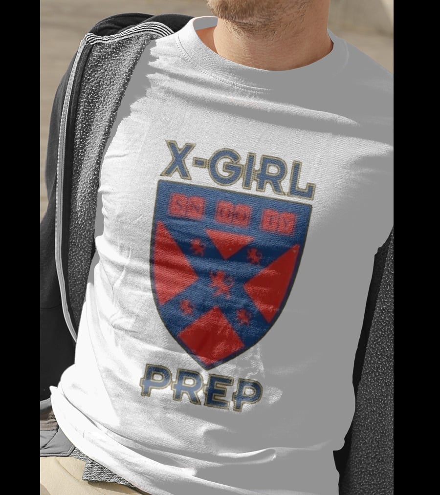 X Girl Prep Snooty Shield Emblem Lions T-Shirt