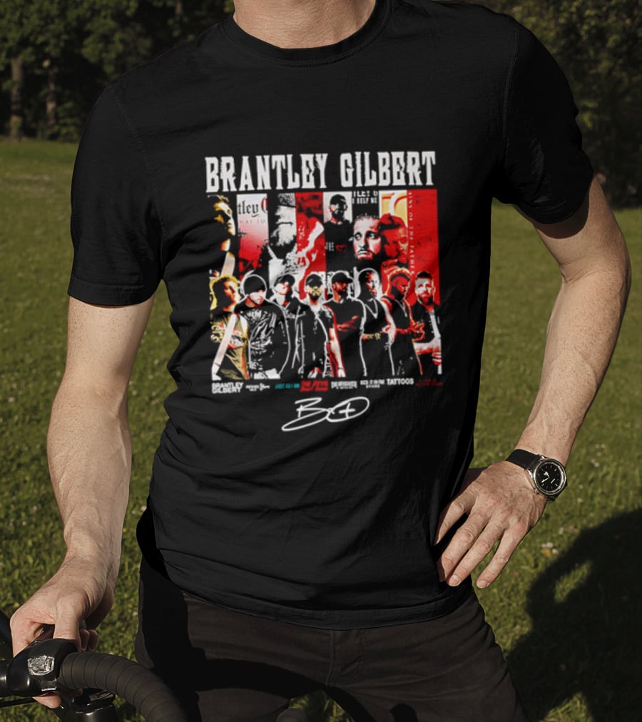 Brantley Gilbert Live Tour Band Sins Of The Father The Devil Don't Sleep Signature T-Shirt