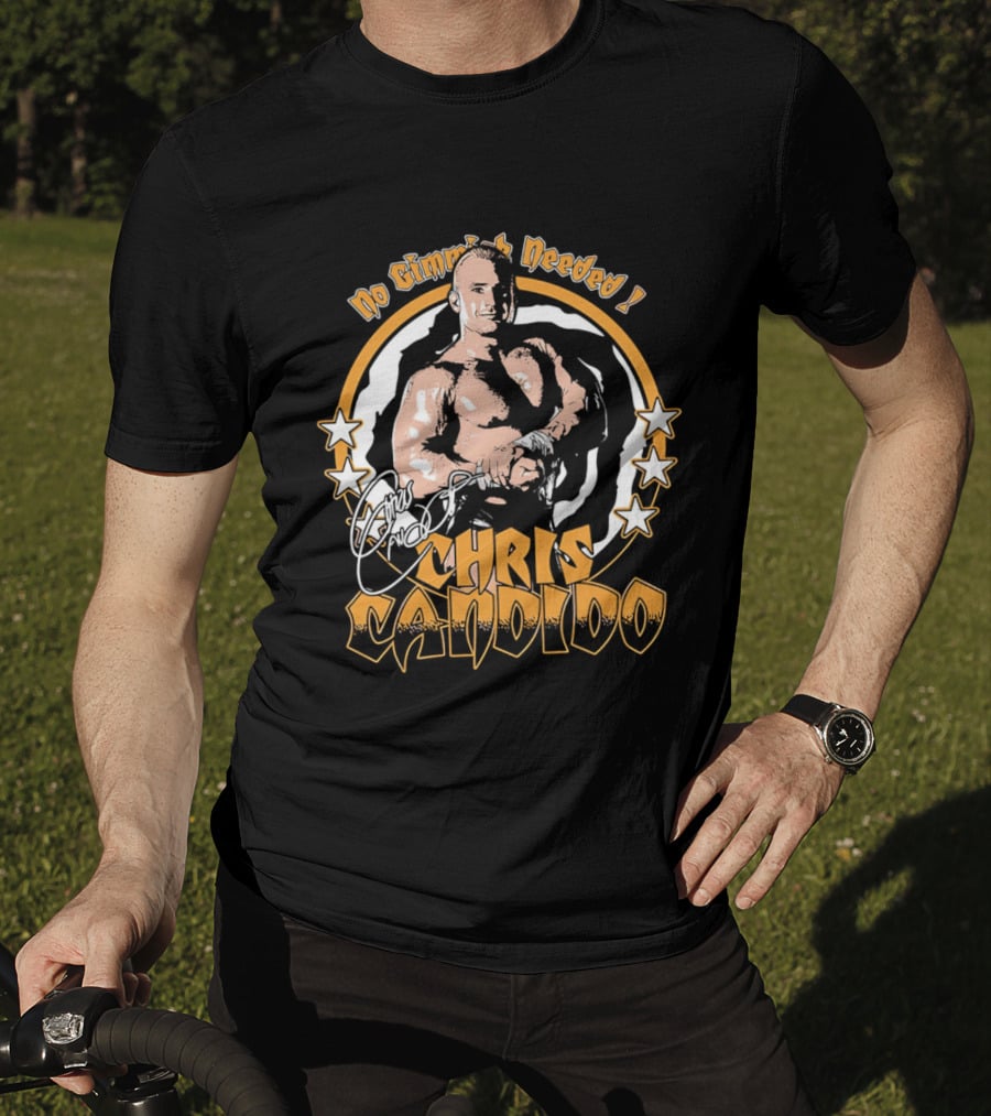 Chris Candido No Gimmicks Needed Stars Circle T-Shirt