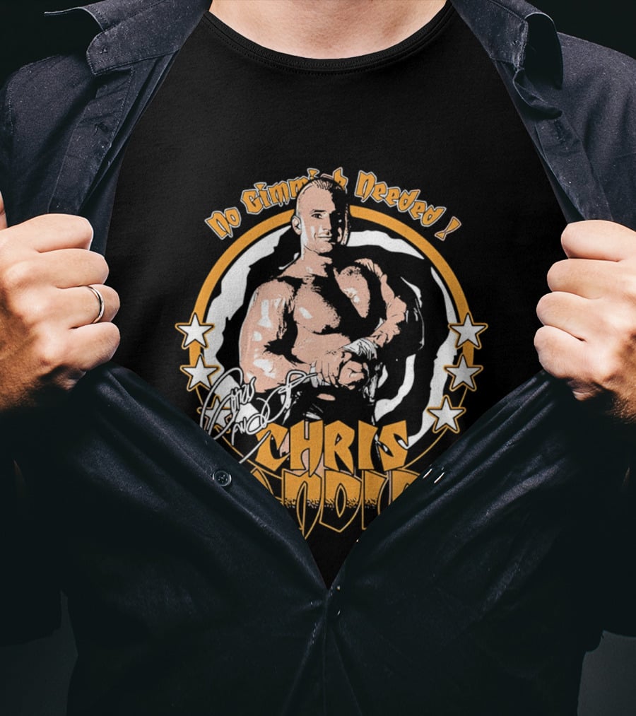 Chris Candido No Gimmicks Needed Stars Circle T-Shirt