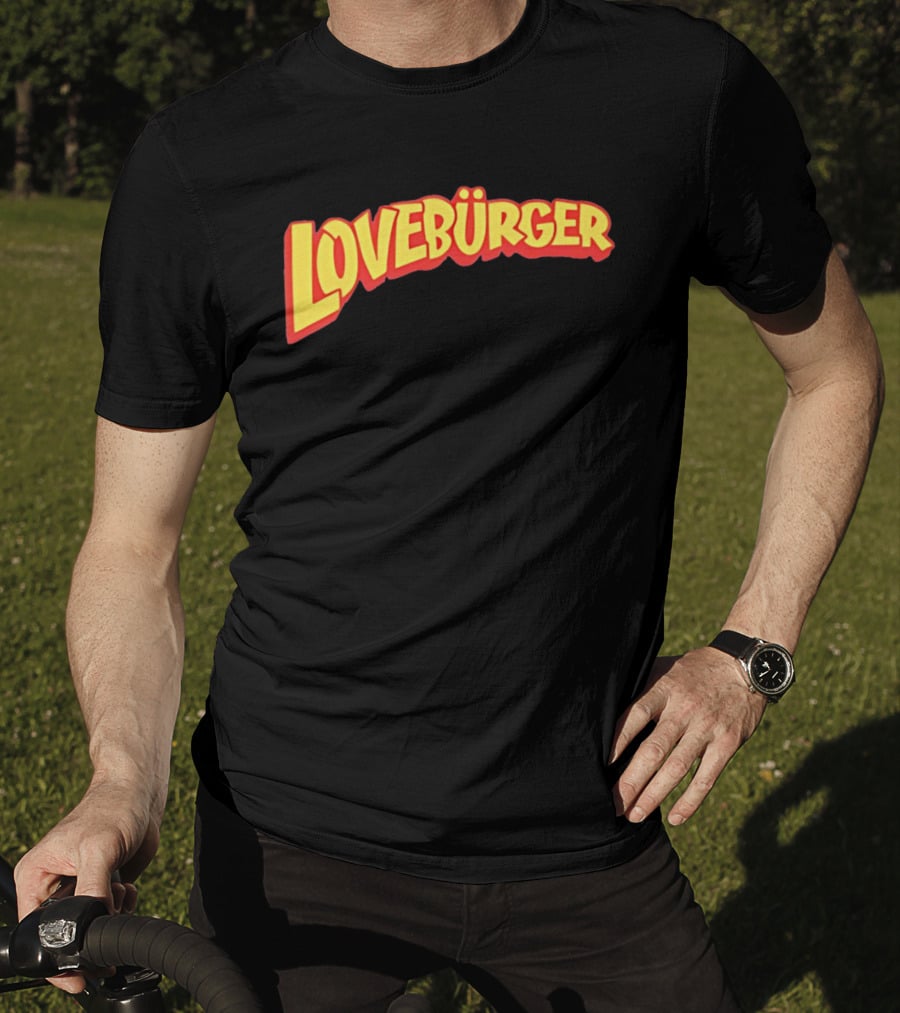 LOVEBURGER Colorful Retro Style Branding T-Shirt
