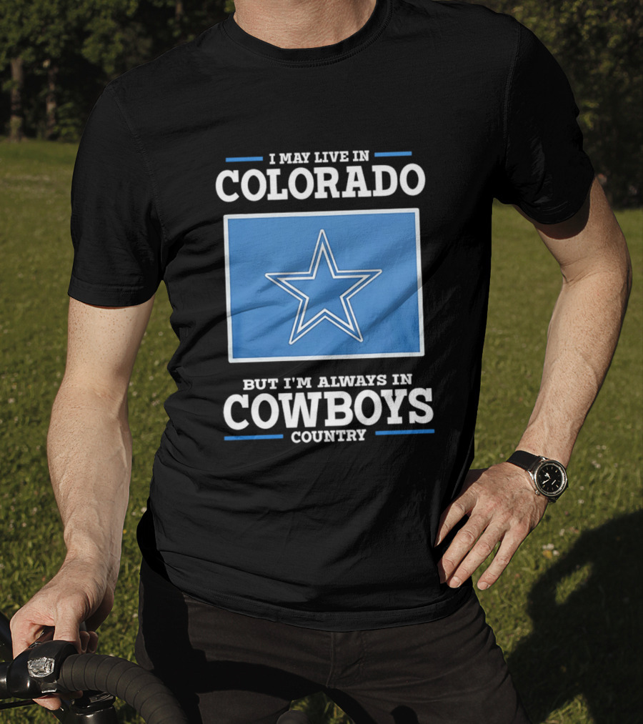 Colorado Resident Dedicated To Cowboys Country With Iconic Star T-Shirt