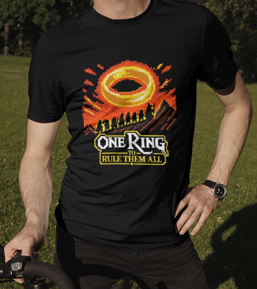 One Ring To Rule Them All Pixel Art Fantasy Adventure T-Shirt