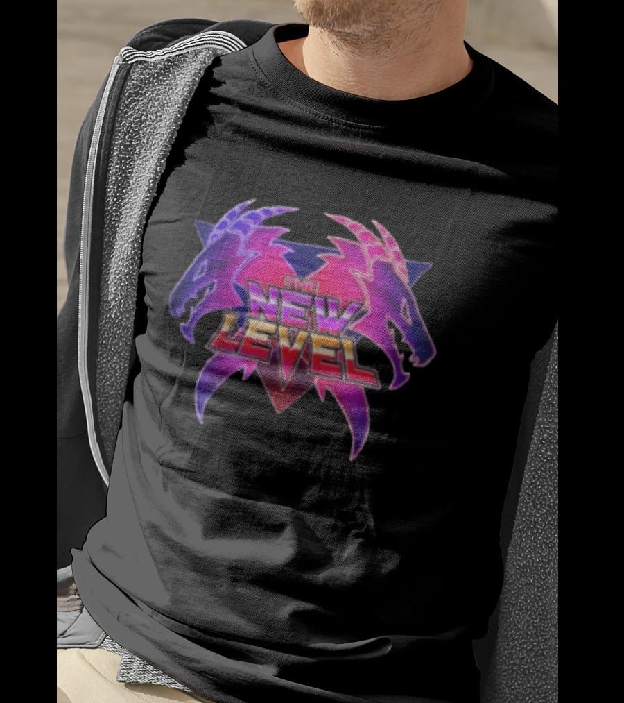The New Level Dual Dragon Emblem Level Up T-Shirt