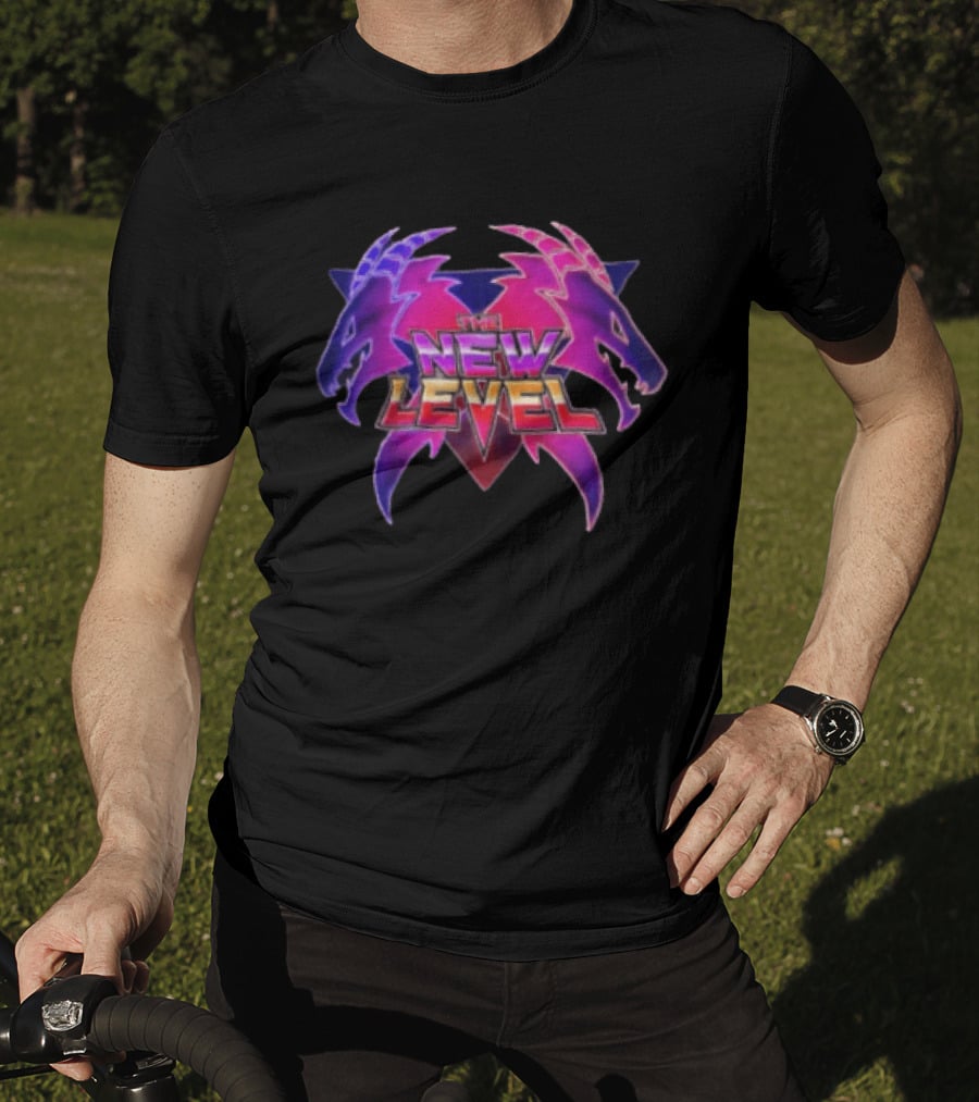 The New Level Dual Dragon Emblem Level Up T-Shirt