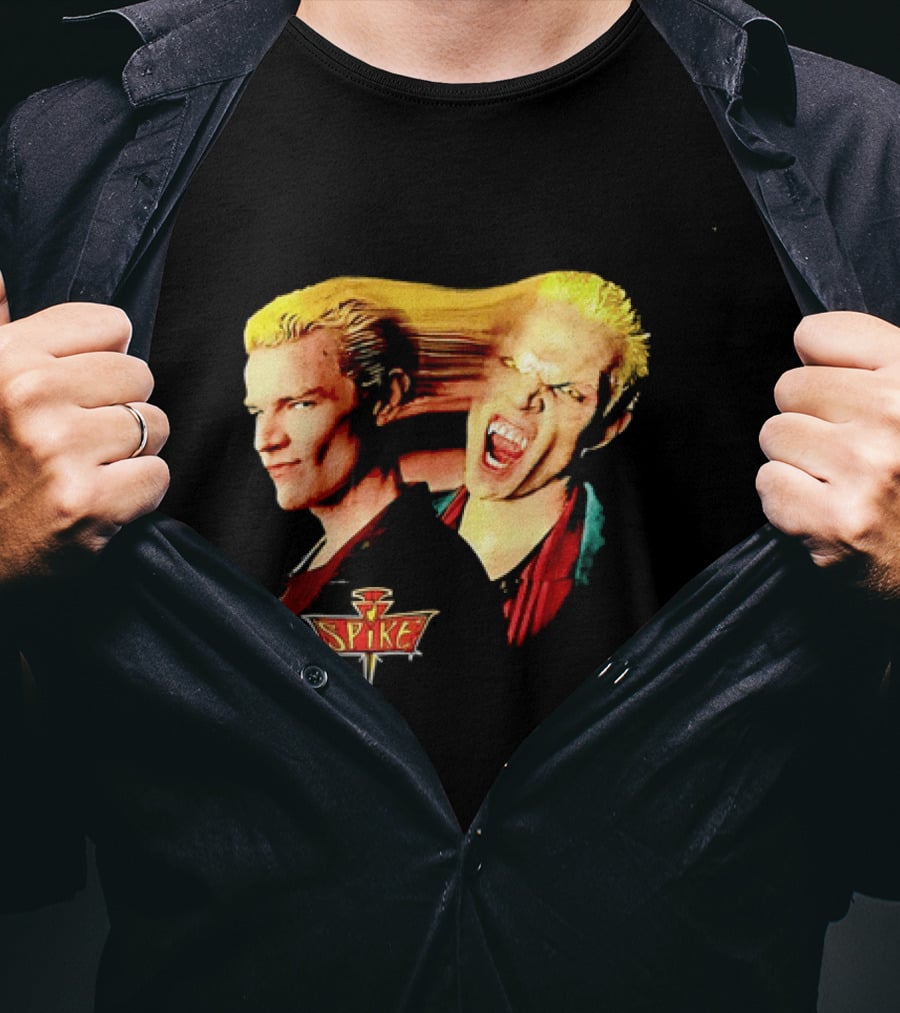 Spike Buffy The Vampire Slayer Movie Iconic Blond Vampire Characterística T-Shirt