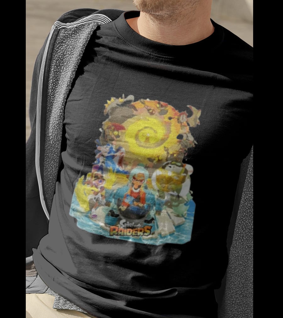 Splatoon Raiders Dive Deep Adventure With Iconic Characters And Vibrant Ocean Themes T-Shirt