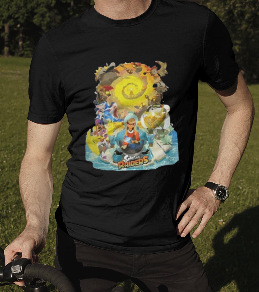 Splatoon Raiders Dive Deep Adventure With Iconic Characters And Vibrant Ocean Themes T-Shirt