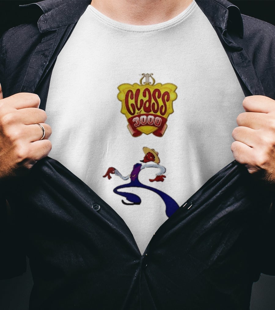 Class Of 3000 Cartoon 2015 Posing Straw Hat Vest T-Shirt