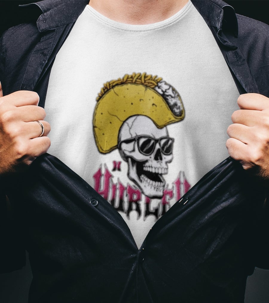 Hurley Skull Taco Mohawk Punk T-Shirt