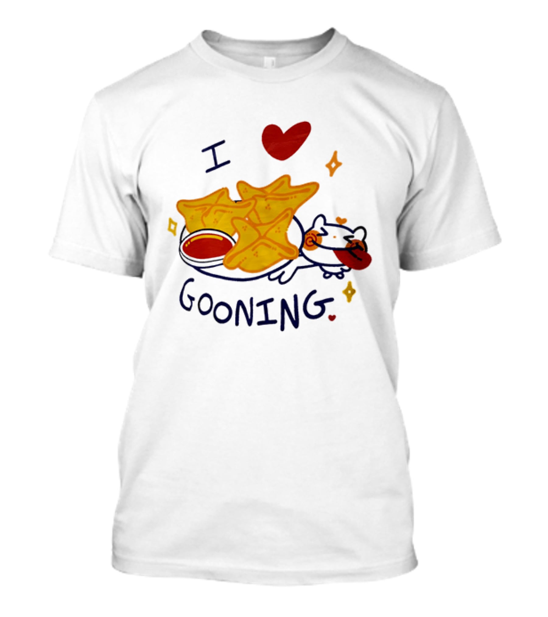 I Love Gooning Nachos Cat Fun T-Shirt