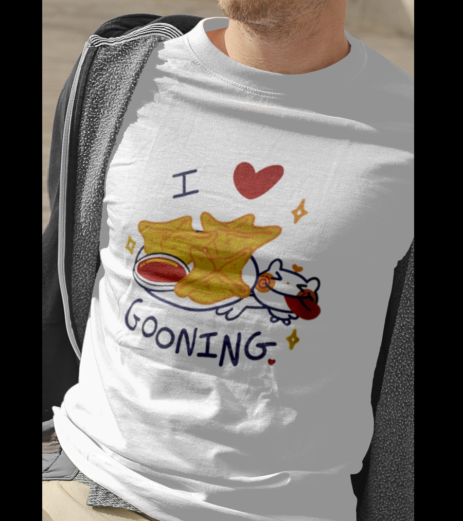 I Love Gooning Nachos Cat Fun T-Shirt