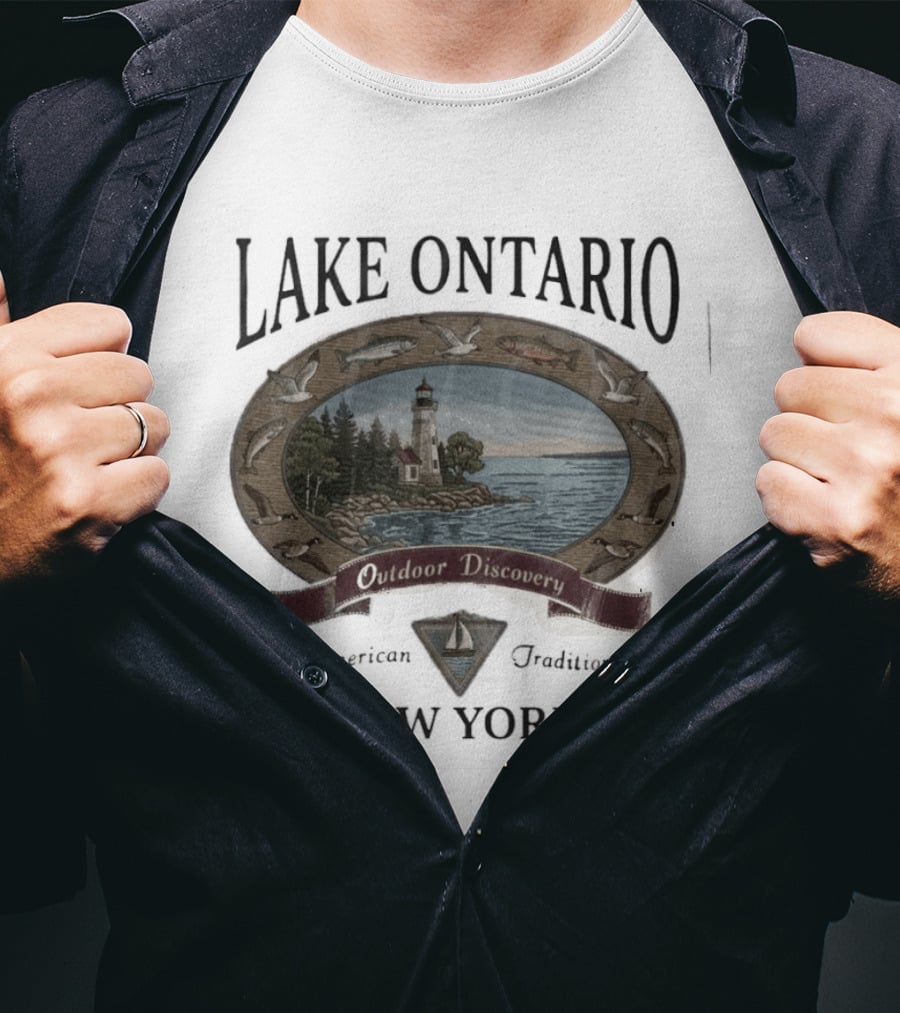 Lake Ontario Outdoor Discovery American Tradition New York T-Shirt