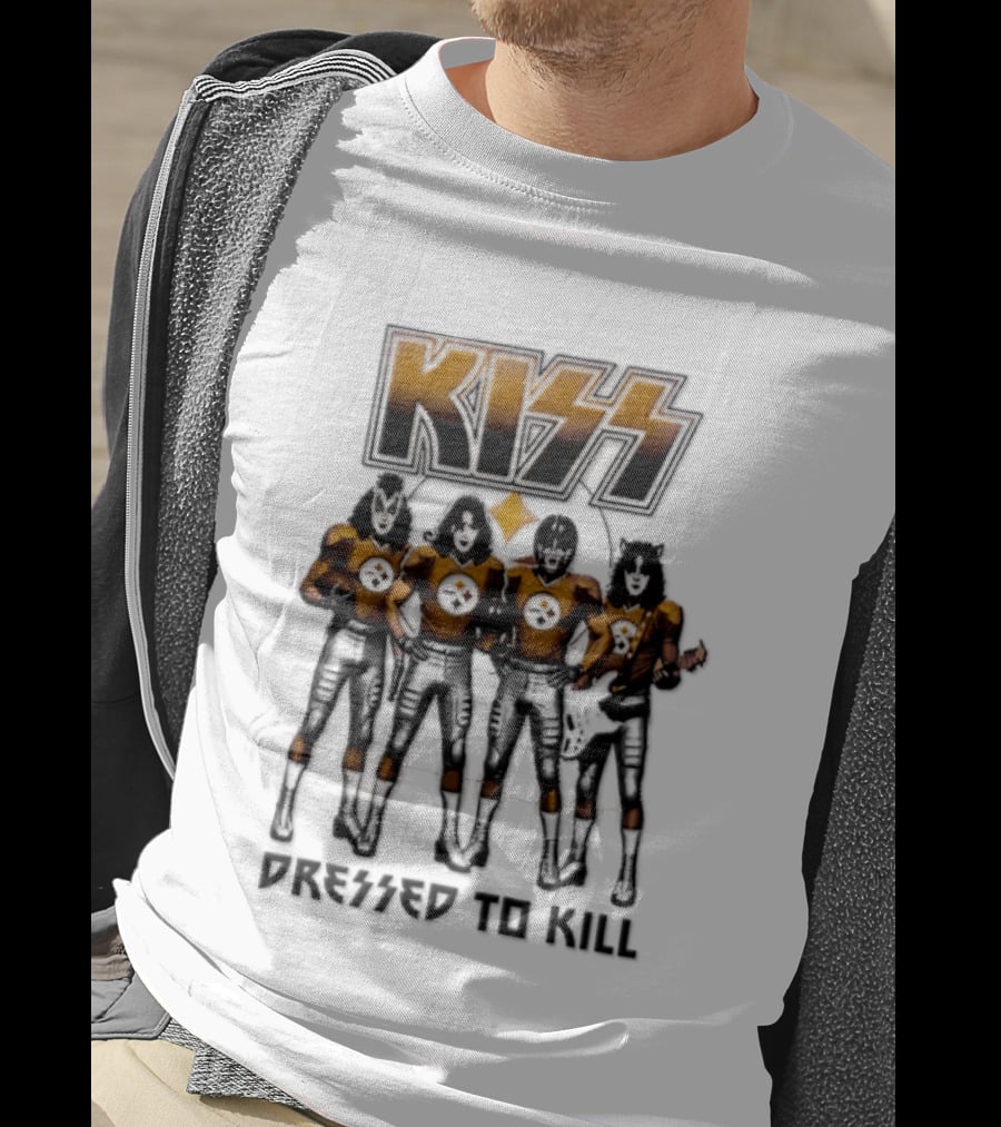 Pittsburgh Steelers KISS Dressed To Kill Football Fan Gear T-Shirt