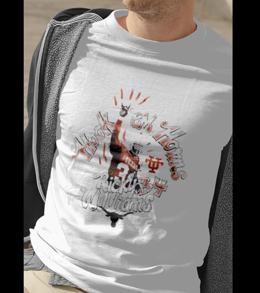 Ricky Williams Hook 'Em Horns 34 Texas Longhorns T-Shirt
