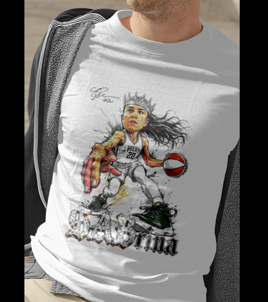 Sabrina 20 Liberty Basketball Player Art Slam Dunk T-Shirt