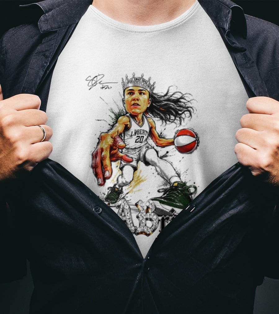 Sabrina 20 Liberty Basketball Player Art Slam Dunk T-Shirt