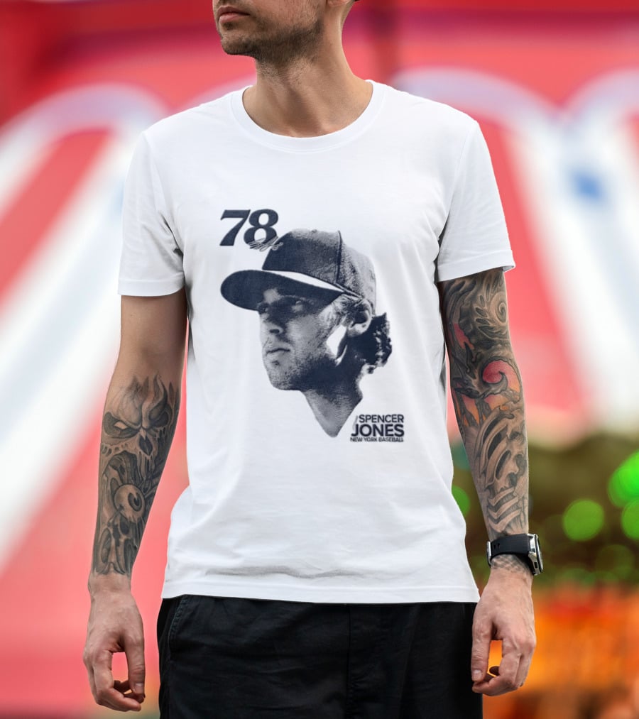 Spencer Jones No 78 New York Yankees MLB Lineage Series T-Shirt