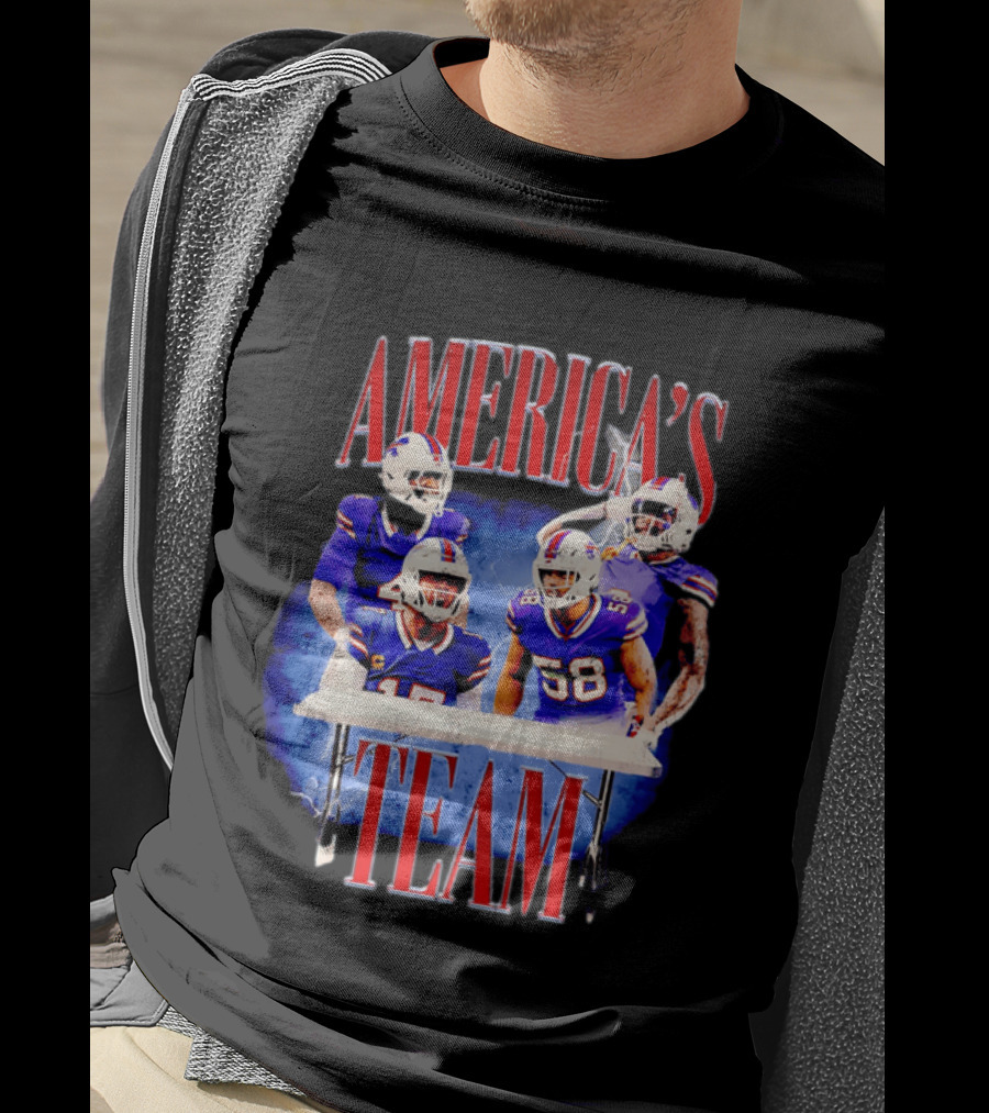 Buffalo Bills America's Team Players Table Celebration T-Shirt