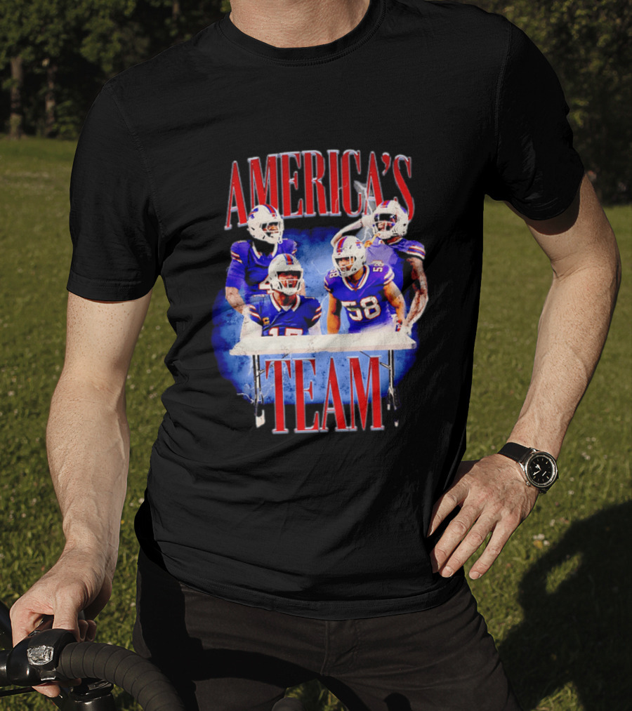 Buffalo Bills America's Team Players Table Celebration T-Shirt
