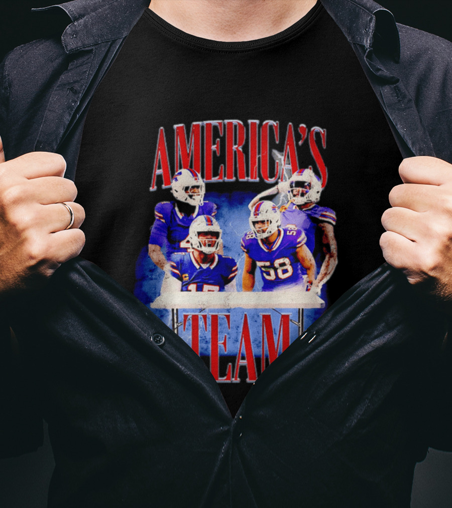 Buffalo Bills America's Team Players Table Celebration T-Shirt