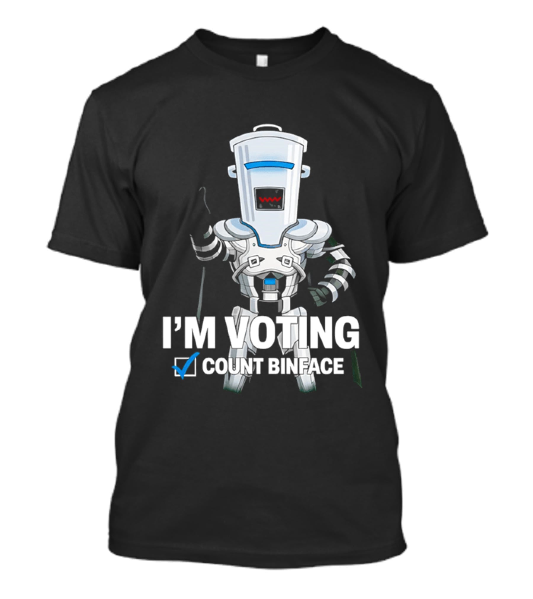 I'm Voting Count Binface Bin Farage Election Humor T-Shirt